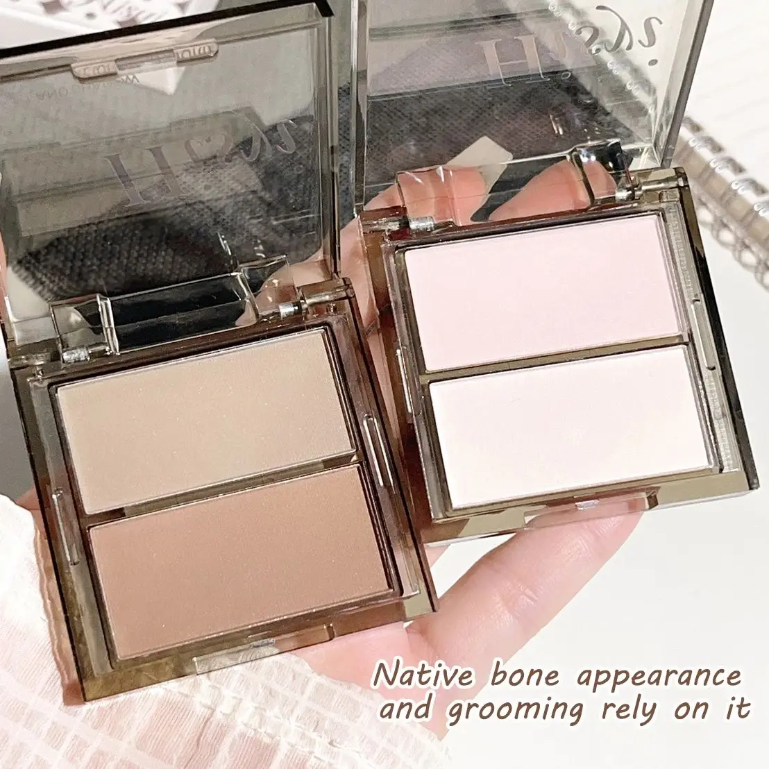 Medium Skin Tone Matte Waterproof Contouring Tray Concealer Contouring Powder Portable Size Less Than 1 Liquid Ounce