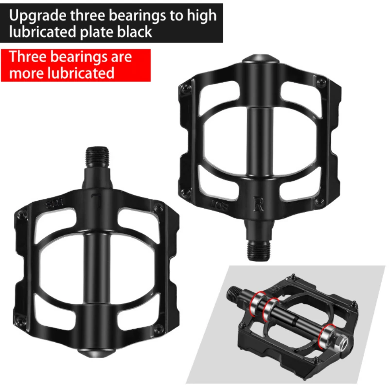 Ultralight 4 Bearing Bicycle Pedals Widen Aluminum Alloy BMX MTB Road Mountain Bike Sealed Bearing Pedal MTB Bicycle
