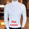 Men's High Neck Sweater Solid Color Pullover Knitted Warm Casual Turtleneck Sweatwear Woolen Mens Winter Outdoor Tops 6