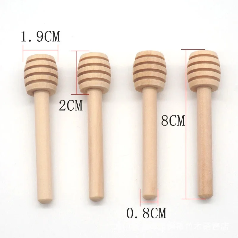 Wooden Honey Dipper Sticks, Mini Honey Spoon For Honey Jar Dispense Mixing Stirrer - View #6