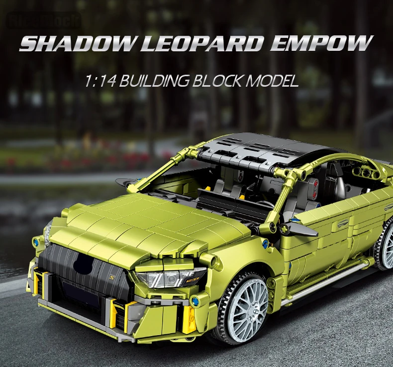 2022 Green Shadow Leopard EMPOW Compatible avec LEGO Technic