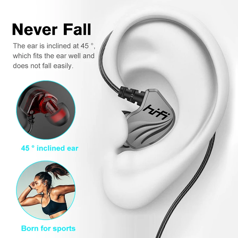 9D HIFI Heavy Bass Earphone 3.5MM AUX/Type-C Digital Chip 7.1 Surround Stereo Wired Headset With Mic Earbud For Samsung Android 4