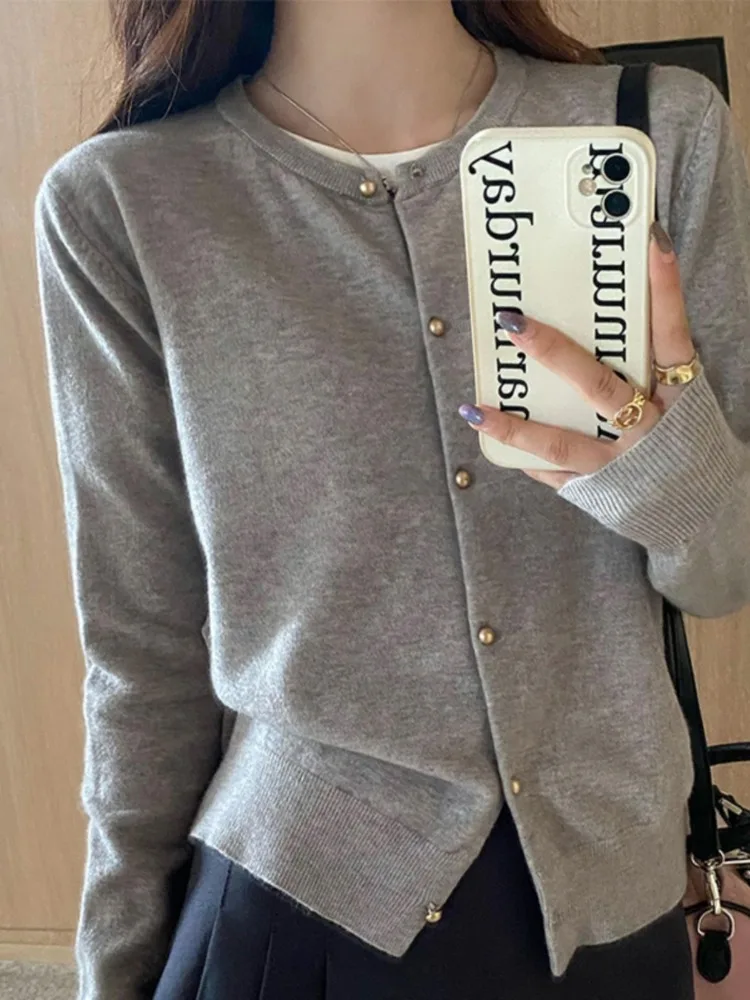 Women Long Sleeve Knitted Sweater Autumn Casual Top