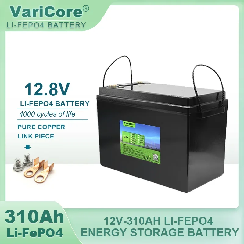 12V 280Ah 120AH LiFePO4 Battery 12.8V Lithium Power Batteries 4000 Cycles for RV Campers Golf Cart Off-Road Off-grid Solar Wind