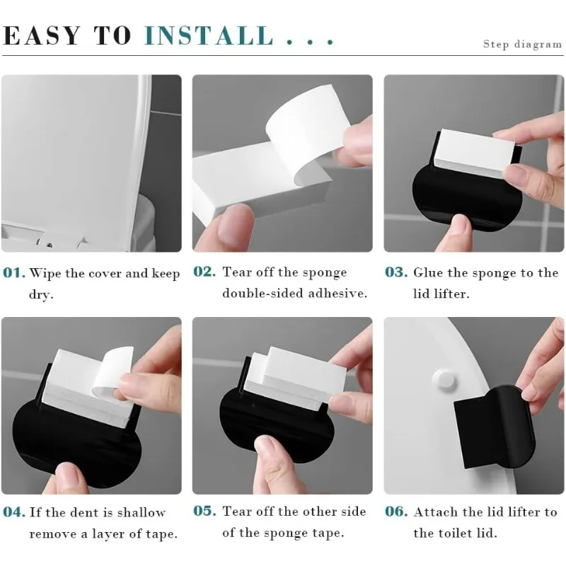 Toilet Seat Cover Holder, Toilet Seat Lifter Handles Seat Cover Lifter - Avoid Touching Toilet, Toilet Seat Holder Lift Tools