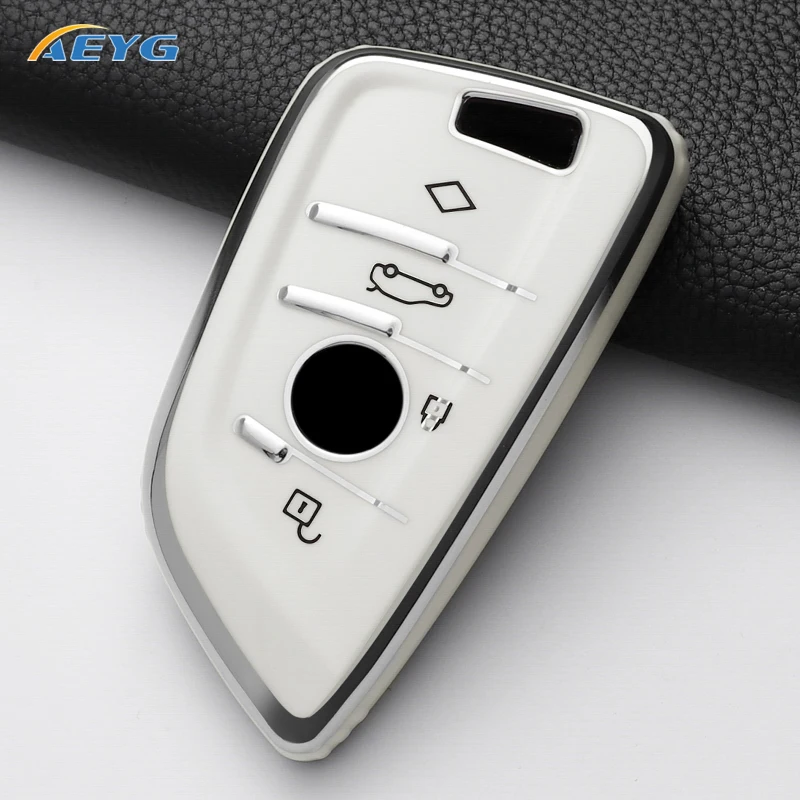 Premium TPU Car Remote Key Cover Case – Luxury Accessory Keychain