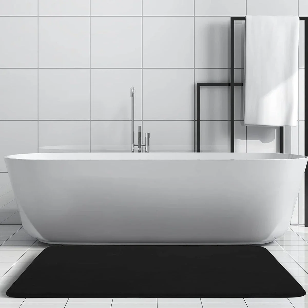 Tapete Antiderrapante de Veludo Coral - Esteira para Banheiro e Decoração Home