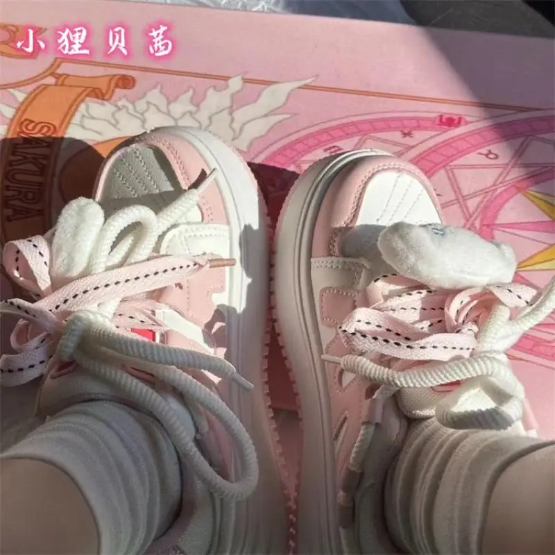 

Cartoon Cute Kawaii Sanrioed Cinnamoroll New Winter Versatile Casual Non Slip Girls Bread Sports Board Shoes