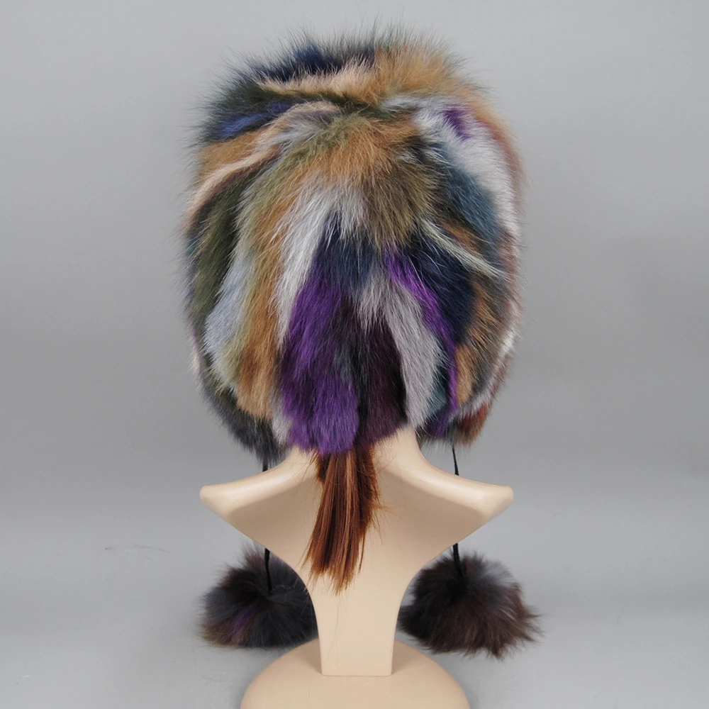 Winter Fur Hat Women For Real Fox Fur Russian