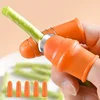 5pcs Thumb knife vegetable picker Pick tea pick vegetables Pick Sichuan pepper finger set kitchen peeling vegetables pinch bean 5
