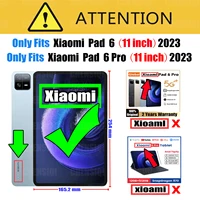 Tempered Glass for Xiaomi Pad 6 / Xiaomi Pad 6 Pro 11 inch 2023 Screen Protector Rear Camera Protector Anti Scratch Glass Film 2
