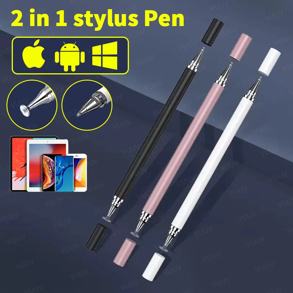 

Universal 2 In 1 Stylus Pen for Tablet Android IOS Touch Pen for Xiaomi Pad Galaxy Tab iPad Accessories Pens for Apple Pencil