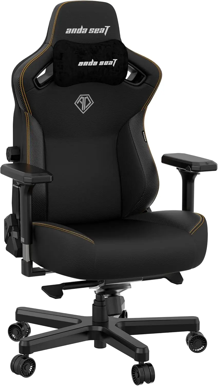 Kaiser 3 XL Gaming Chair for Adults - Ergonomic Black Leather Gaming Chairs with Lumbar Support 2