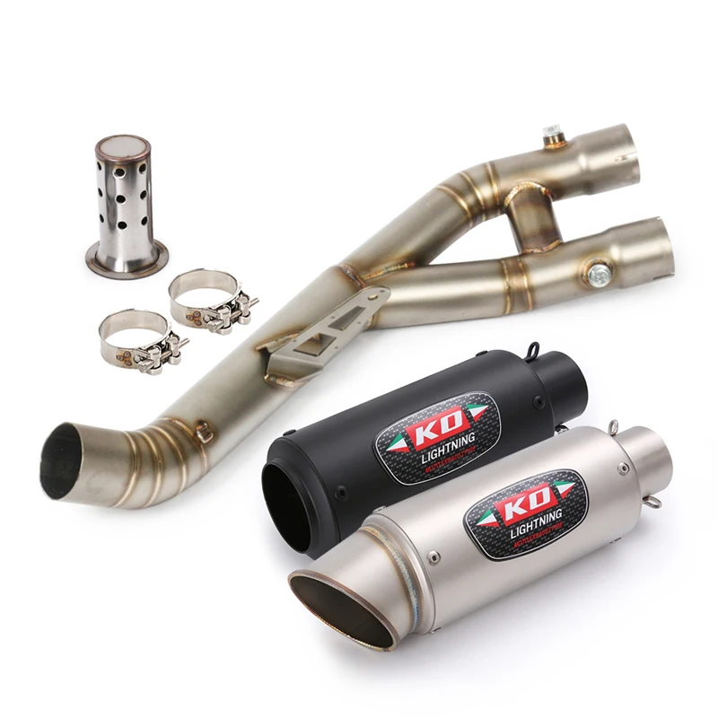 

Для Yamaha R1 YZF-R1 FZ10 2015-2021 выхлопная система мотоцикла Mid Connect Pipe Slip On глушитель Escape Tips