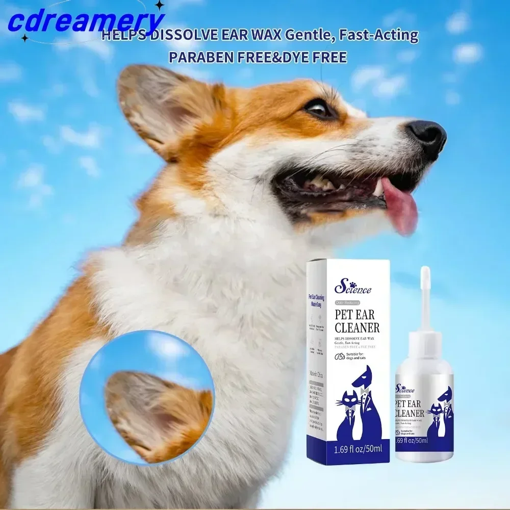 CDYStratford Pharmaceuticals Ear Cleaner & Drying Solution For Dogs & Cats W/Aloe VeraToWash Debris, Odor&Irritation Relief