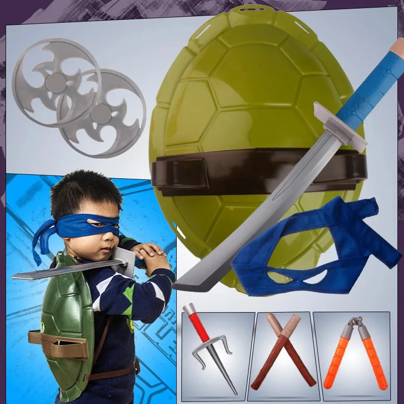 Children Ninja Cosplay Turtle Shell Props Children\'s Parties Dinner Party Cos Play Costumes Supplies New Year Gifts