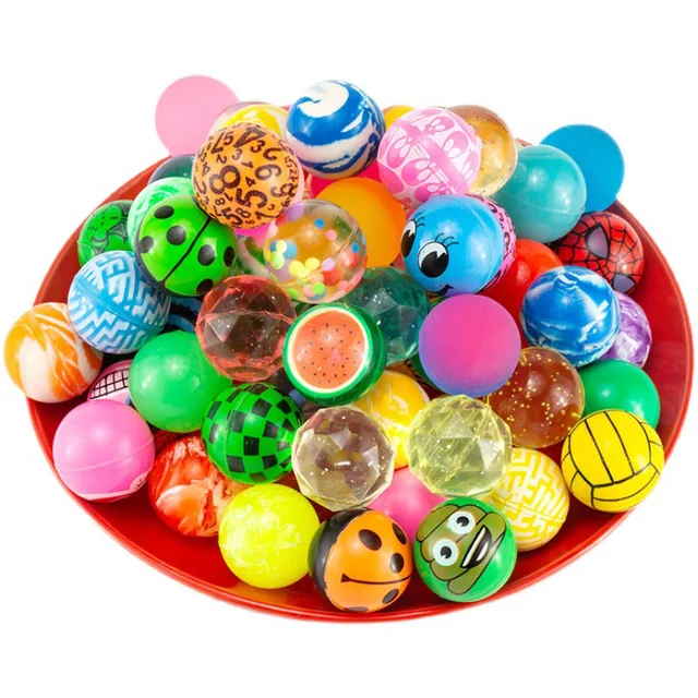 12/24Pcs Rubber Bouncy Ball Toy 30MM Lot Balle Rebondissante For Vending Machine Capsules Toys Surprise Kids Boys Girls Gift 6