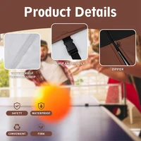 Ping Pong Table Cover 600D Oxford Fabric Heavy Duty Waterproof Dust-proof Protection for Indoor/Outdoor Ping Pong Table Cover 2