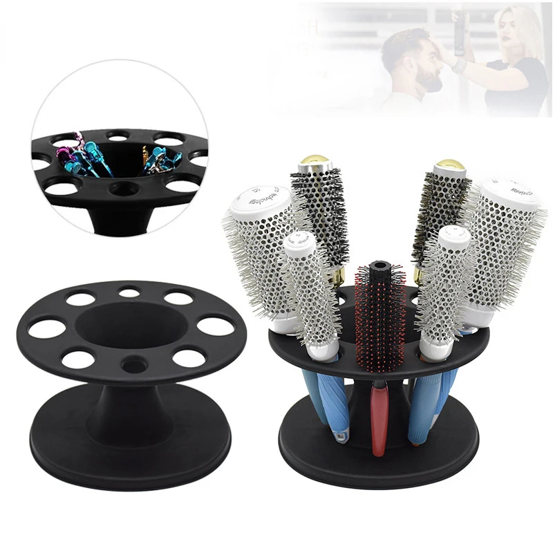 1Pcs Salon Barber Comb PP Storage Stand For Hairdressing Combs Brushes Scissors Iron Roll Organizer Rack Hair Styling Holder 1