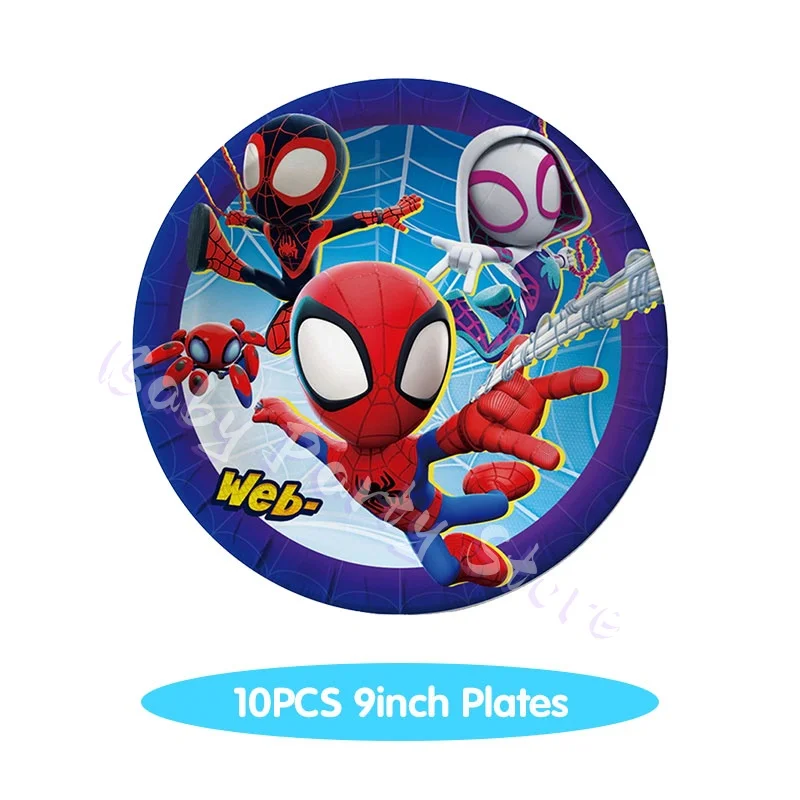 Spider-Man und seine fantastischen Freunde Geburtstagsdekorations-Set Teller Becher Tischdecke Hintergrund Ballons Partydeko Geschenke – Detail 6