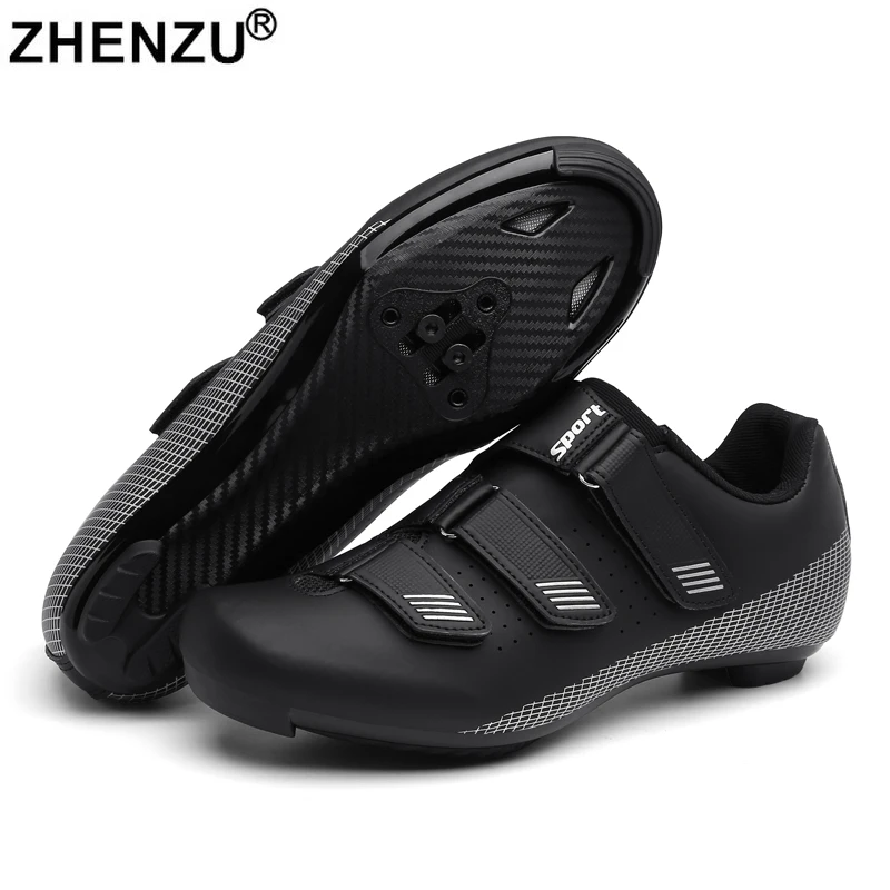 BINBINNIAO Zapatillas de ciclismo para hombre y niño, zapatos de bicicleta de tacos planos, botas de carretera de velocidad de Spd, talla 48| | - AliExpress