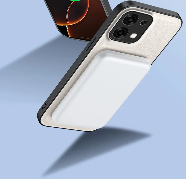 Leather Stand Case with Magnetic Holder and Camera Protector