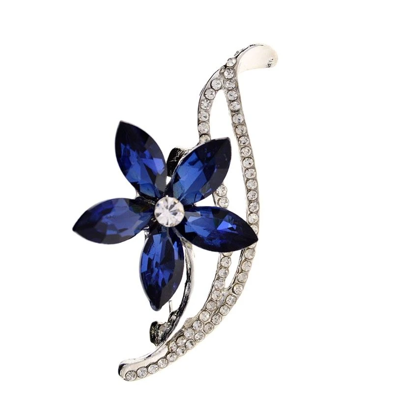 Cindy Xiang Rhinestone Flower Brooches For Women Simple Design Fashion