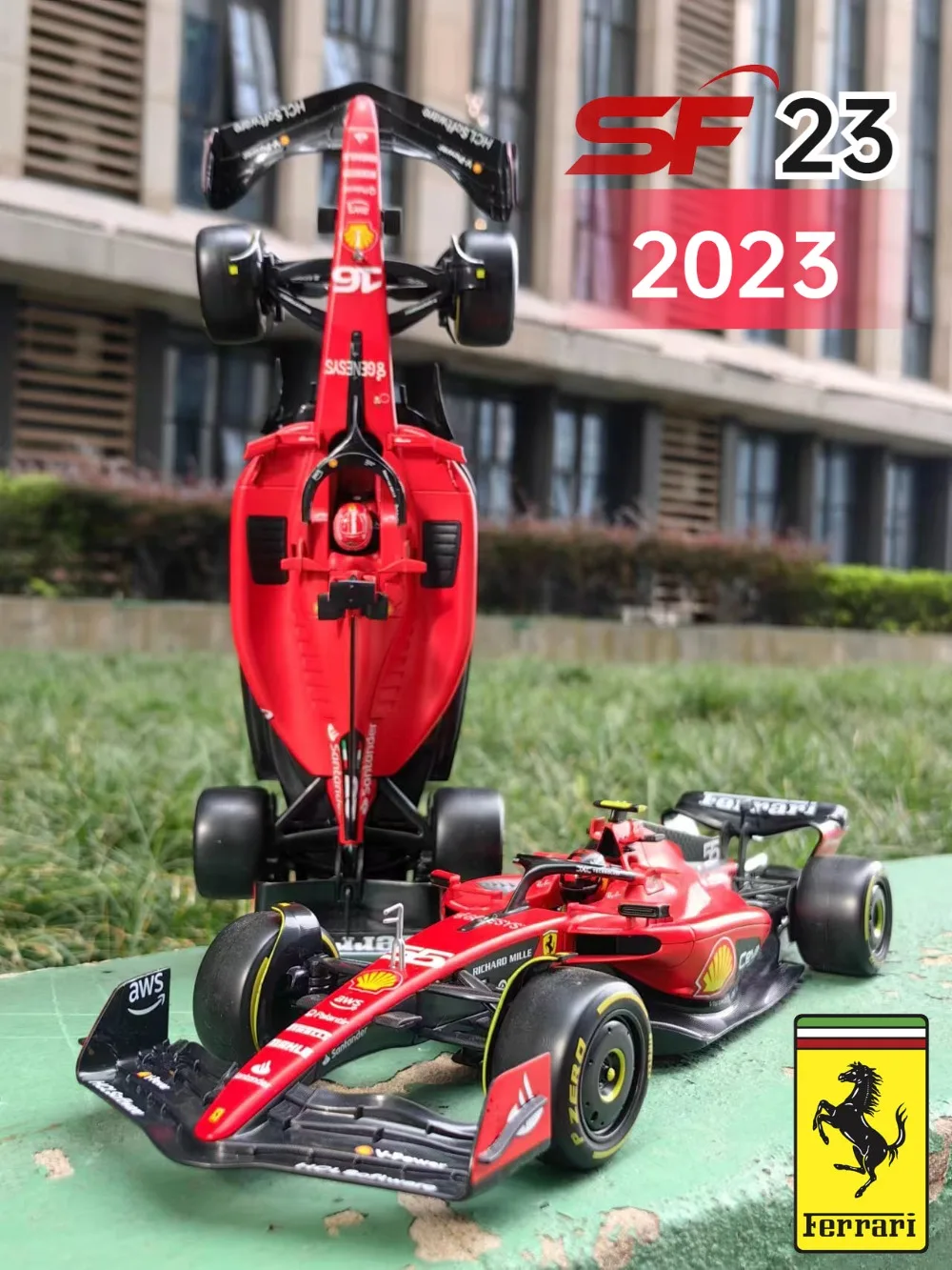 Bburago 1/18 Sf23 Ferrari F1 Racing 2023 Nuovo Modello #16 Lecler #55 Sainz Jr.