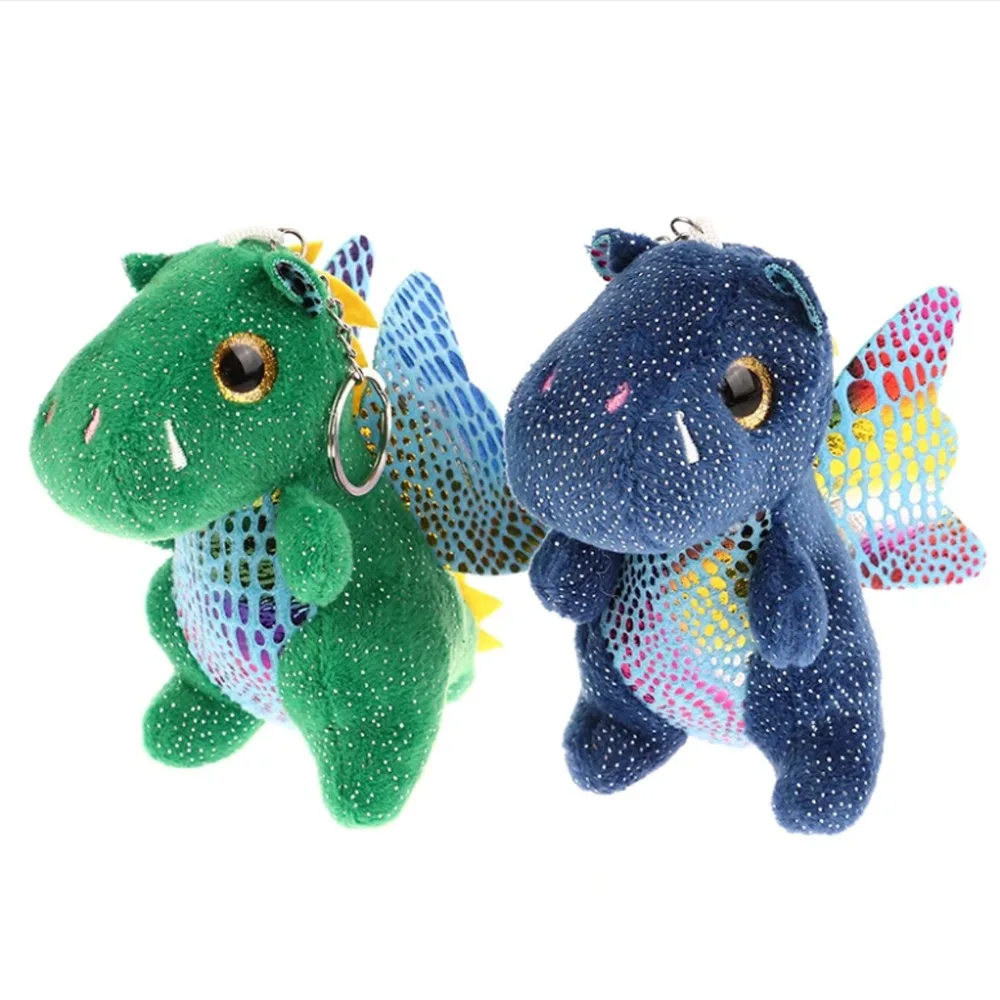 

2024 New Year Of The Dragon Cute Dinosaur Plush Toy Flying Dragon Pendant Soft Stuffed Doll Keychain Backpack Car Bag Key Ring