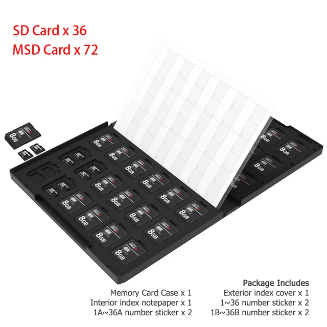 SD,sdc,sdc,tf,tf,microSD,Nintendo Switch,ストレージカード用のスロット付きメモリカードケース,108個 -  AliExpress