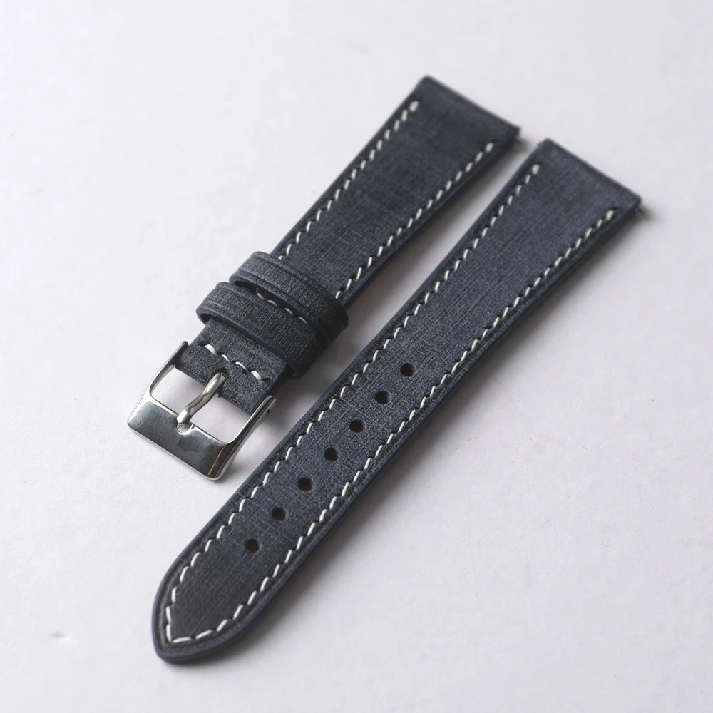 Handmade Vintage Style Genuine Leather Strap - High Quality Italian Cowhide with Quick Release