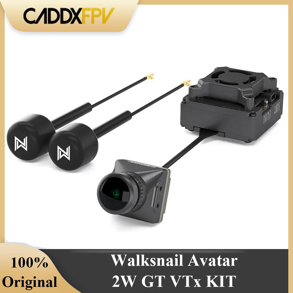 FPV Accessories Walksnail Avatar GT KIT 2W VTX HD Pro Camera 1080P 160 FOV Gyro 5.8G 2W Transmission FPV Camera VTX Kit