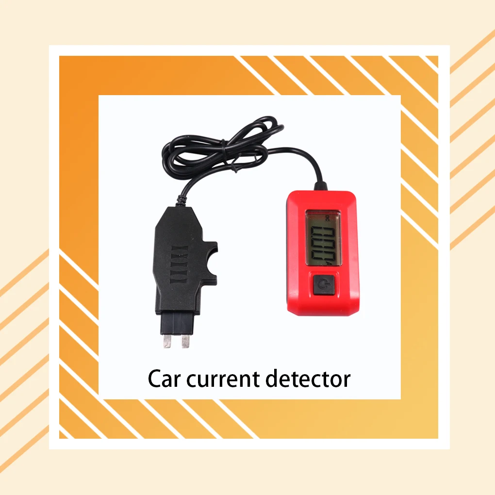 

ABS Car Fuse Current Tester Portable Digital Professional Replacement Nonslip Battery Powered LCD Screen Meter Gauge