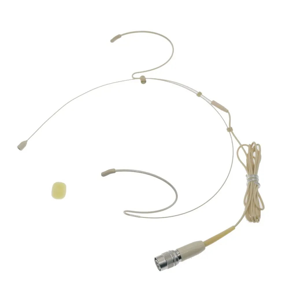 

Skin Color Mini Hidden Stage Karaoke Sing Speech Headset Microphone For Audio-Technica ATW BodyPack Wireless Hirose 4Pin 3.5mm