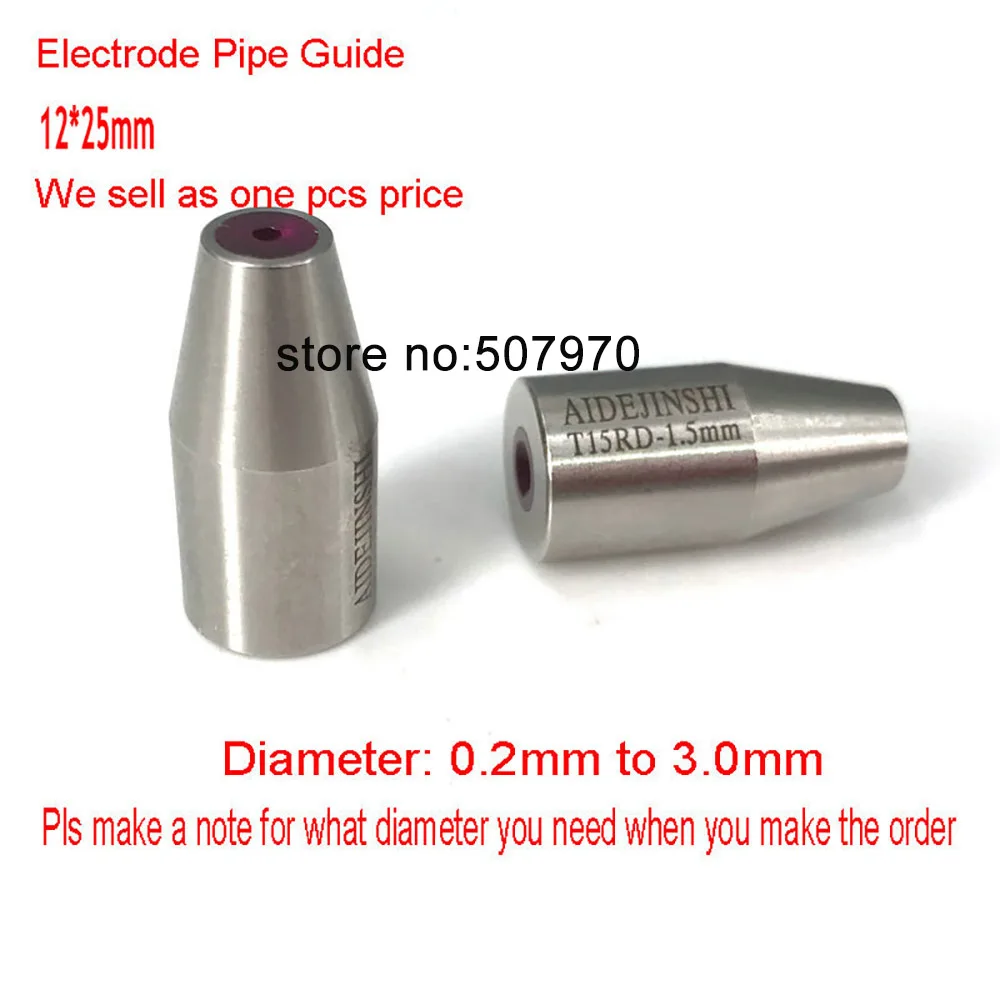 WEDM Parts Electrode Ruby Pipe Guide Dies OD 12* Length 25mm for Jinma Drilling Hole Machine