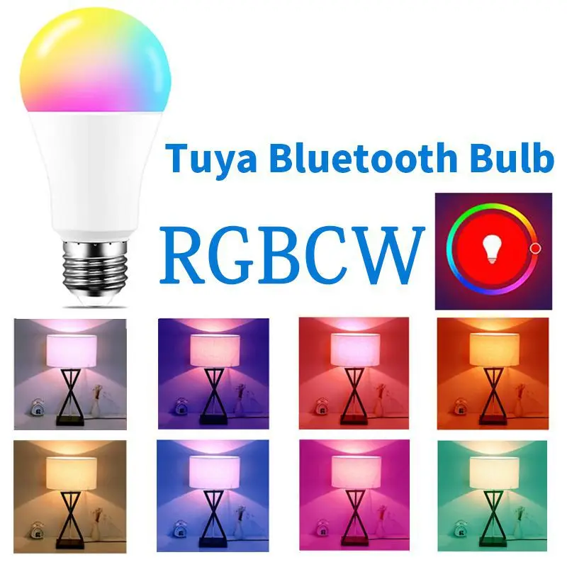 

WiFi Smart Lamp LED Light Bulb Alexa Yandex Alice Home Assistant APP Voice Control 15W Color RGB E27 220V 110V Dimmable