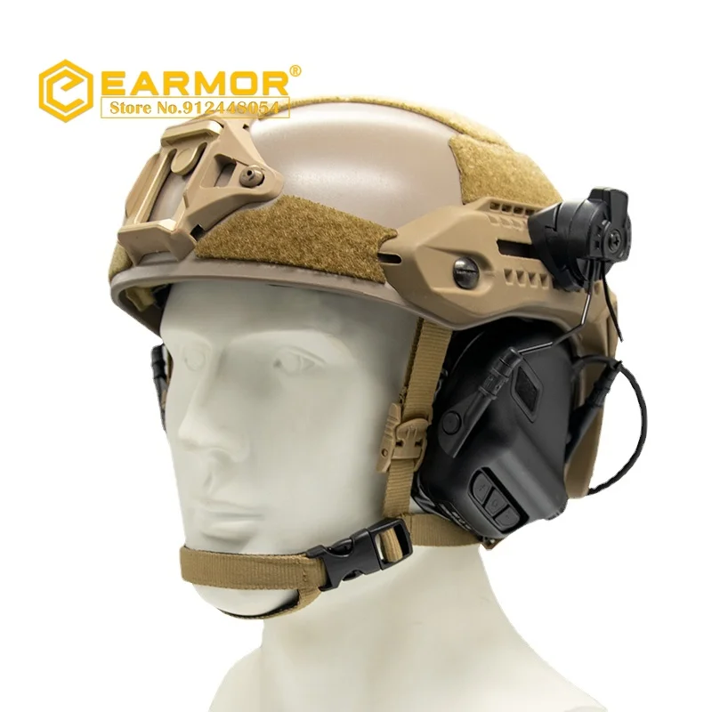 EARMOR M-Lock Adattatore Per Casco - Monta Cuffie Tattiche Su Guide M-LOK Per Elmetti MTEK