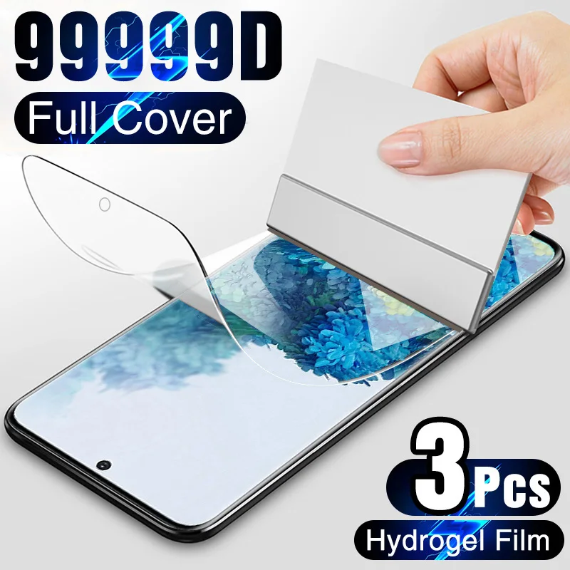 

3Pcs Hydrogel For Samsung Galaxy A12 A22 A25 A52 A55 A15 A35 A72 A73 S22 Ultra S23 S21 S20 FE S10 Plus A52S 5G A53 Film