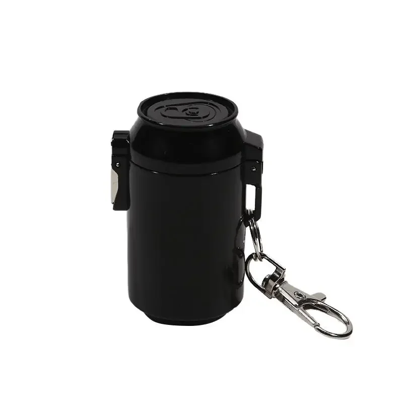 Tragbarer Mini-Aschenbecher mit Deckel für Outdoor-Reisen, Aufbewahrungsbox aus Metall mit Schlüsselanhänger, Zigarettenzubehör – Detail 11