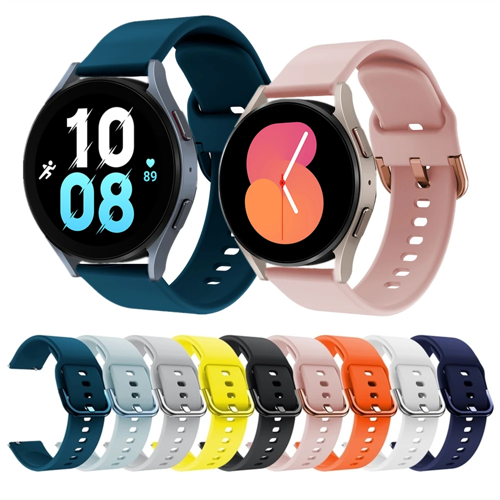 Cinturino Da Polso In Silicone Da 20Mm Per Samsung Galaxy Watch5 40Mm 44Mm Bracciale Sportivo Per Galaxy Watch5 Pro Cinturini Per Orologi Intelligenti