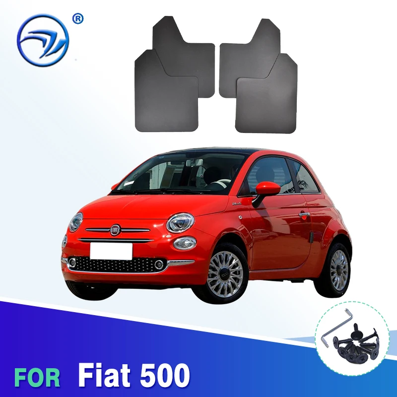 Parafanghi per Fiat 500 500C 500L 500X 500e Abarth 595 695 Racing effetto fibra di carbonio anteriore posteriore Set paraspruzzi paraspruzzi  34