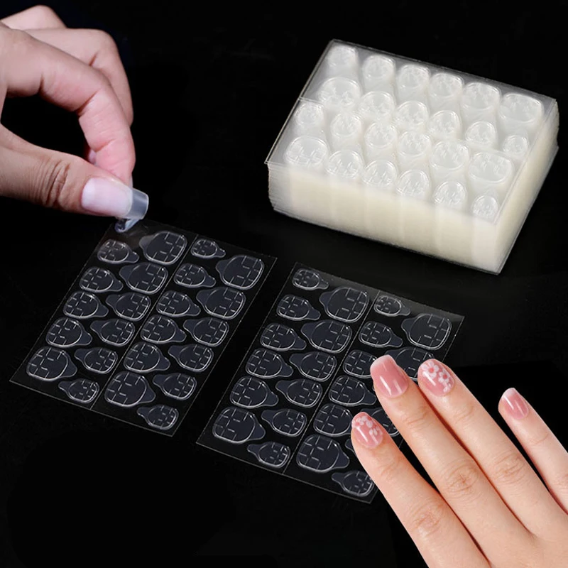 CNHIDS принадлежности для ногтей двухсторонний клей для ногтей Наклейка клейкая лента Желейный клей для накладных ногтей Сделай Сам нажимайте на Типсы