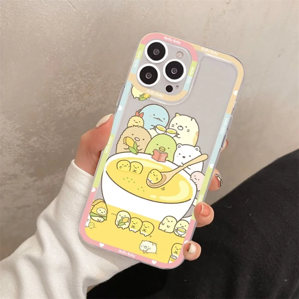 Sumikko Gurashi Cartoon Phone Case For iPhone 15 13 14 Pro Max XS