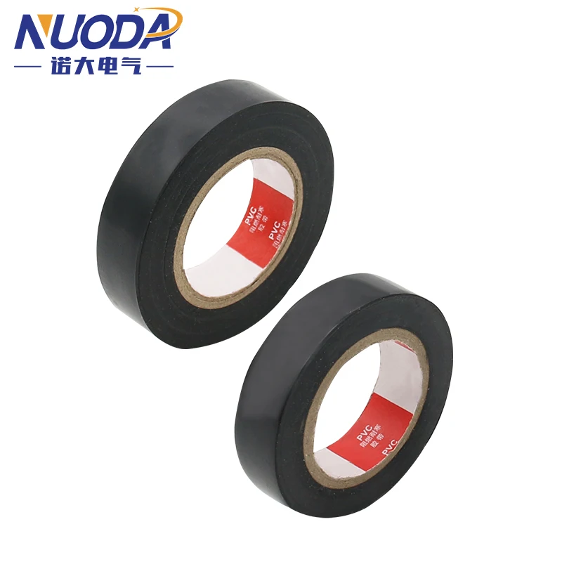 NUODA PVC 전기 테이프, 내전압 600V, 높은 접착 방수 절연 전기 테이프, 5 개, 10 개