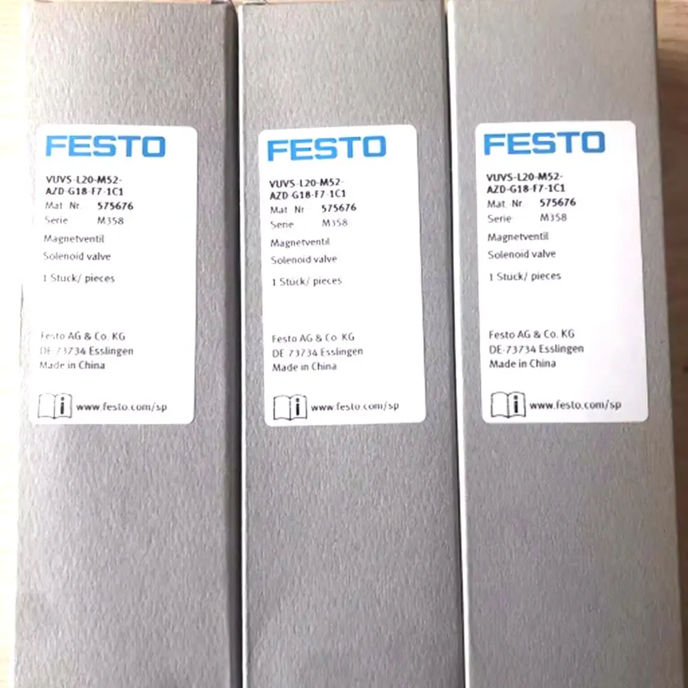 

Новый электромагнитный клапан FESTO VUVS-L20-M52-AZD-G18-F7-1C1 Air