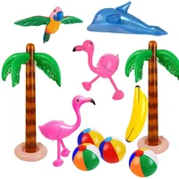 Inflatable Flamingo Toys for Children Inflatable Swimming Pool Float Toy Garden Pool Party  Decor Hawaiian Event Party Supplies 1