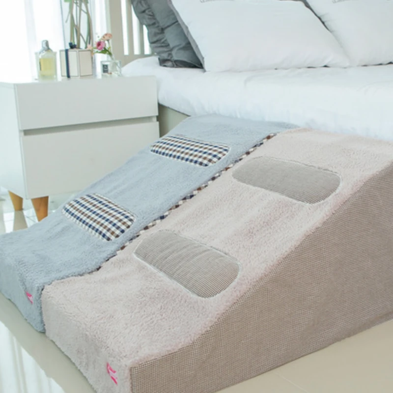

"Memory Pet" Korean direct mail esdog pet dog plush plaid bed, staircase, ramp ladder