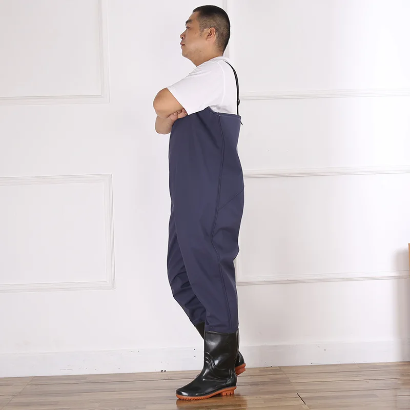 샴 낚시 방수 내마모성 남성과 여성 낚시 의류 작업복 장화 반신 넘어 가고 낚시 의류