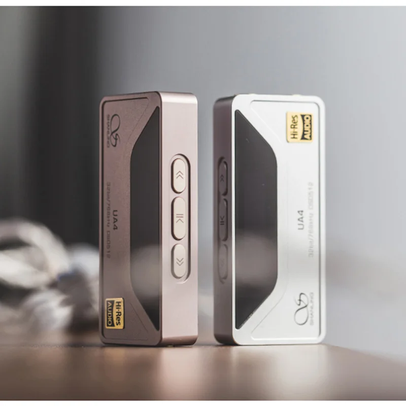 SHANLING UA4 캡 MQA 휴대용 USB DAC AMP 헤드폰 앰프 고해상도 오디오 ES9069Q 칩 PCM768 DSD512 3.5/4.4mm 출력 골드