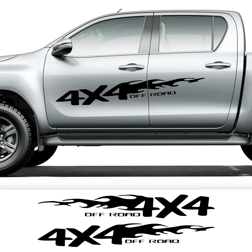Pegatinas 4x4" Off-Road Para Camionetas – Par De Calcomanías Para Ford, Dodge, Chevy, GMC, Toyota